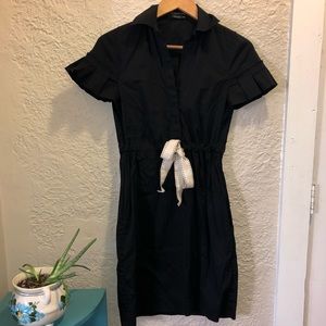 BCBGMaxAzaria Black Drawstring Dress